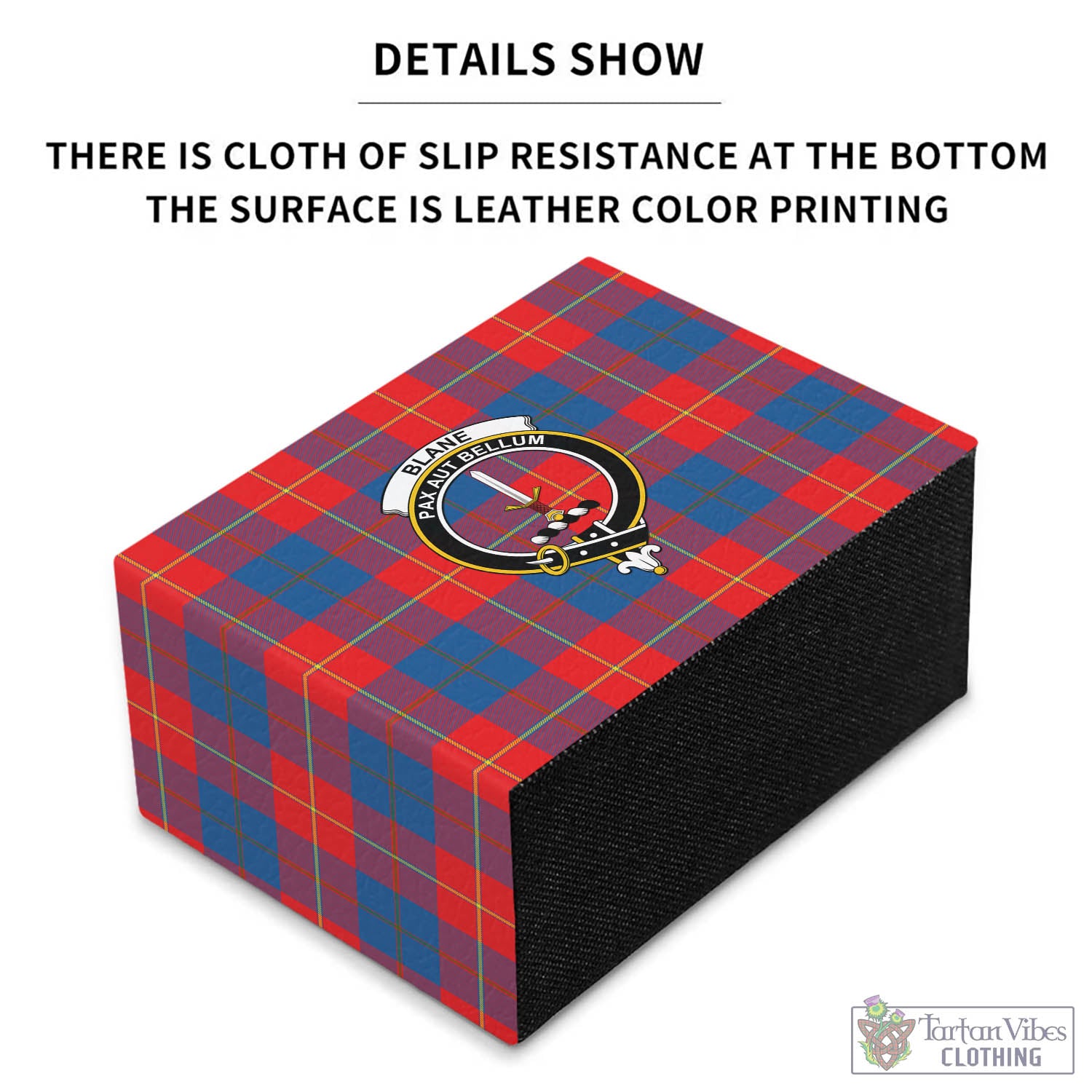 Blane Tartan Pen Holder with Family Crest - Tartan Vibes Clothing