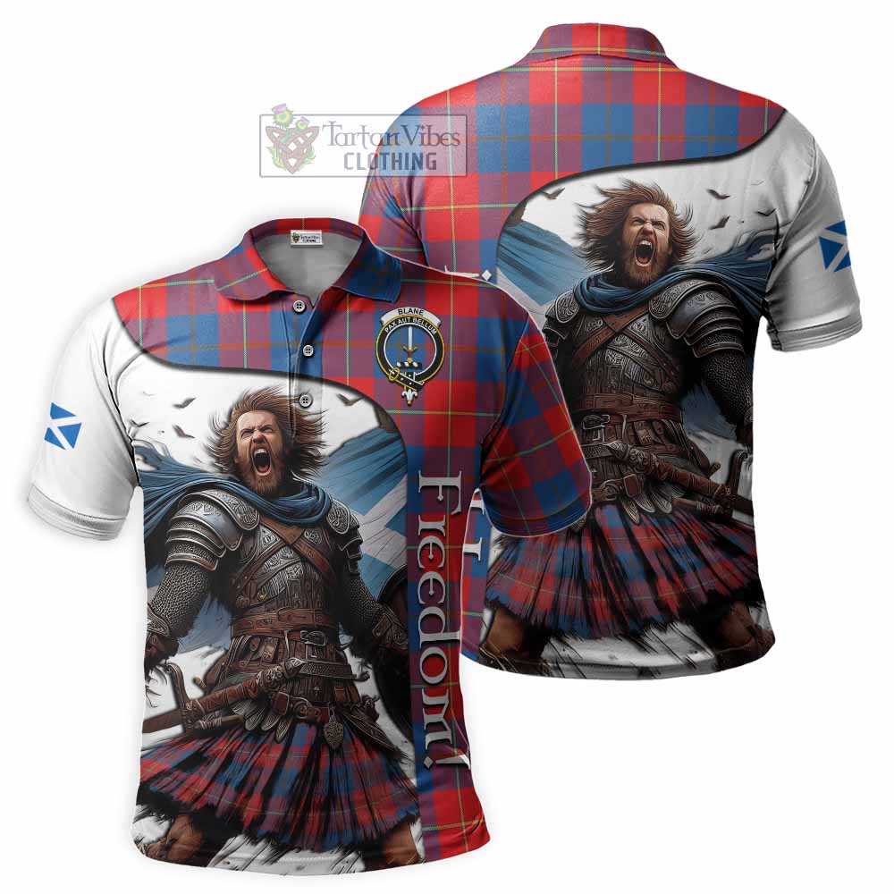 Blane Crest Tartan Polo Shirt Inspired by the Freedom of Scottish Warrior - Tartan Vibes Clothing
