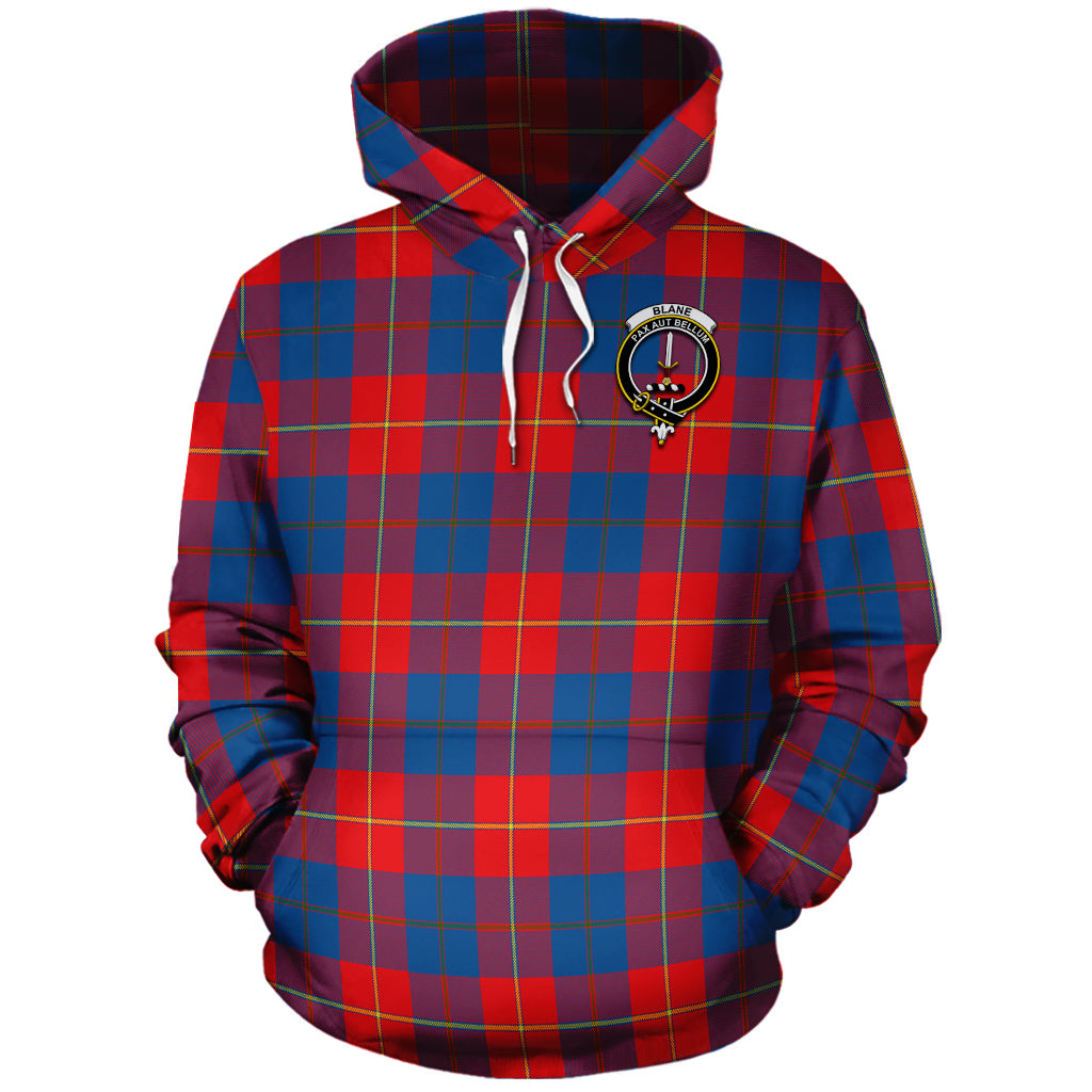 Blane Tartan Hoodie with Family Crest - Tartanvibesclothing
