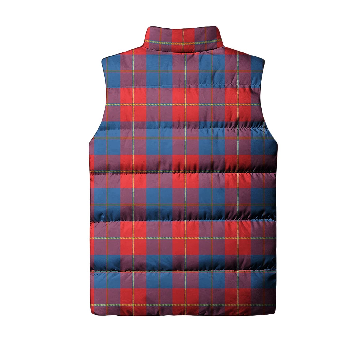 Blane Tartan Sleeveless Puffer Jacket with Family Crest - Tartan Vibes Clothing