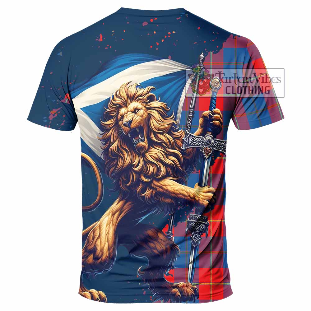 Blane Tartan Family Crest T-Shirt with Scottish Majestic Lion - Tartan Vibes Clothing