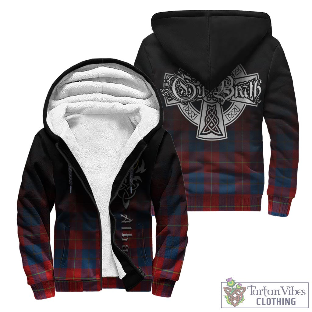 Blane Tartan Sherpa Hoodie Featuring Alba Gu Brath Family Crest Celtic Inspired - Tartan Vibes Clothing