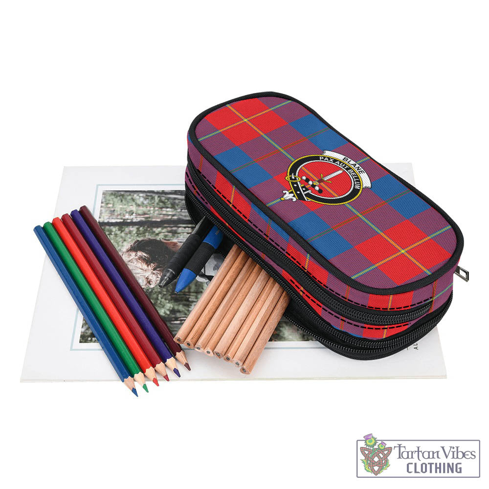 Blane Tartan Pen and Pencil Case with Family Crest - Tartan Vibes Clothing