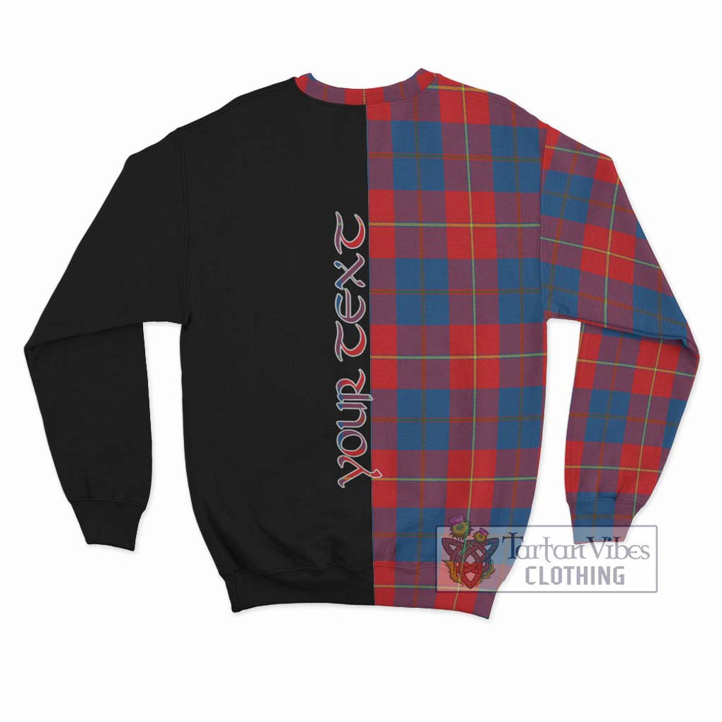 Blane Tartan Sweatshirt with Family Crest and Half Of Me Style - Tartan Vibes Clothing