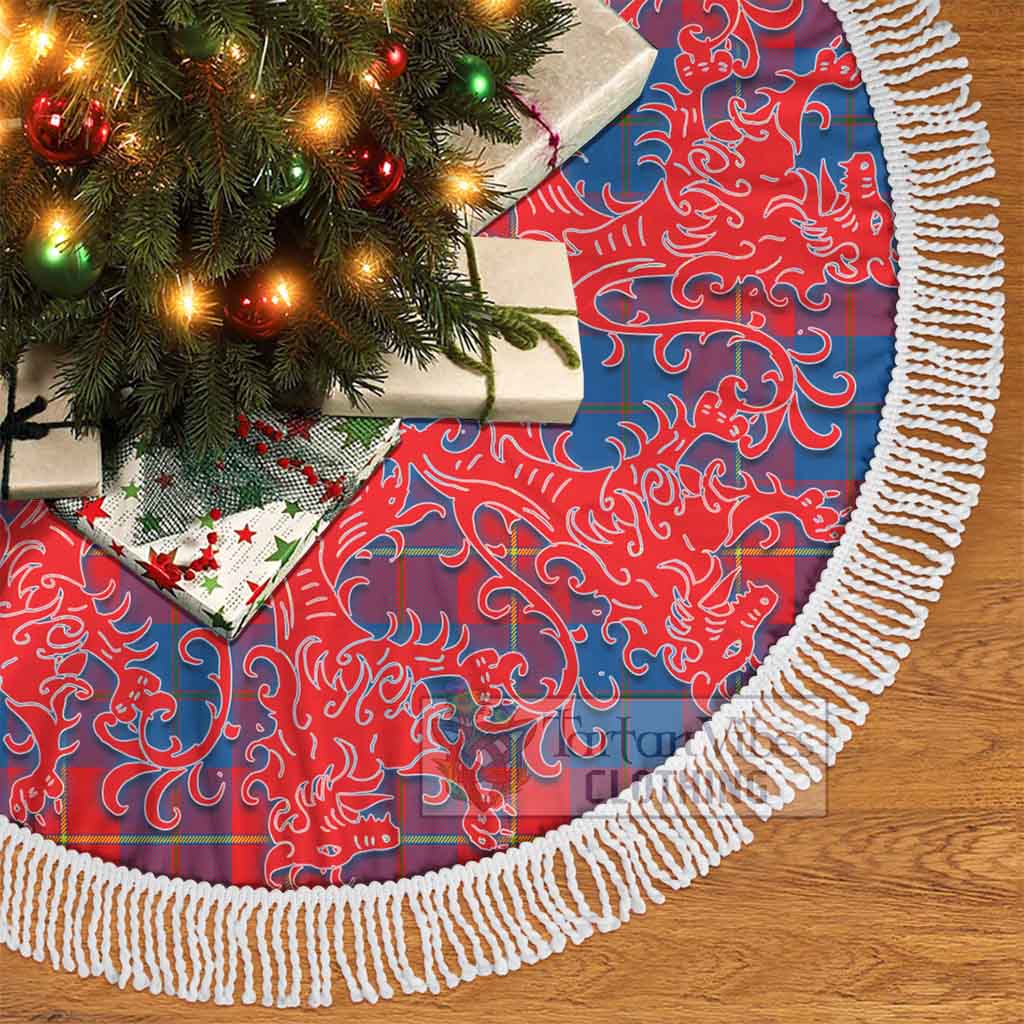Blane Tartan Christmas Tree Skirt Lion Rampant Style - Tartan Vibes Clothing
