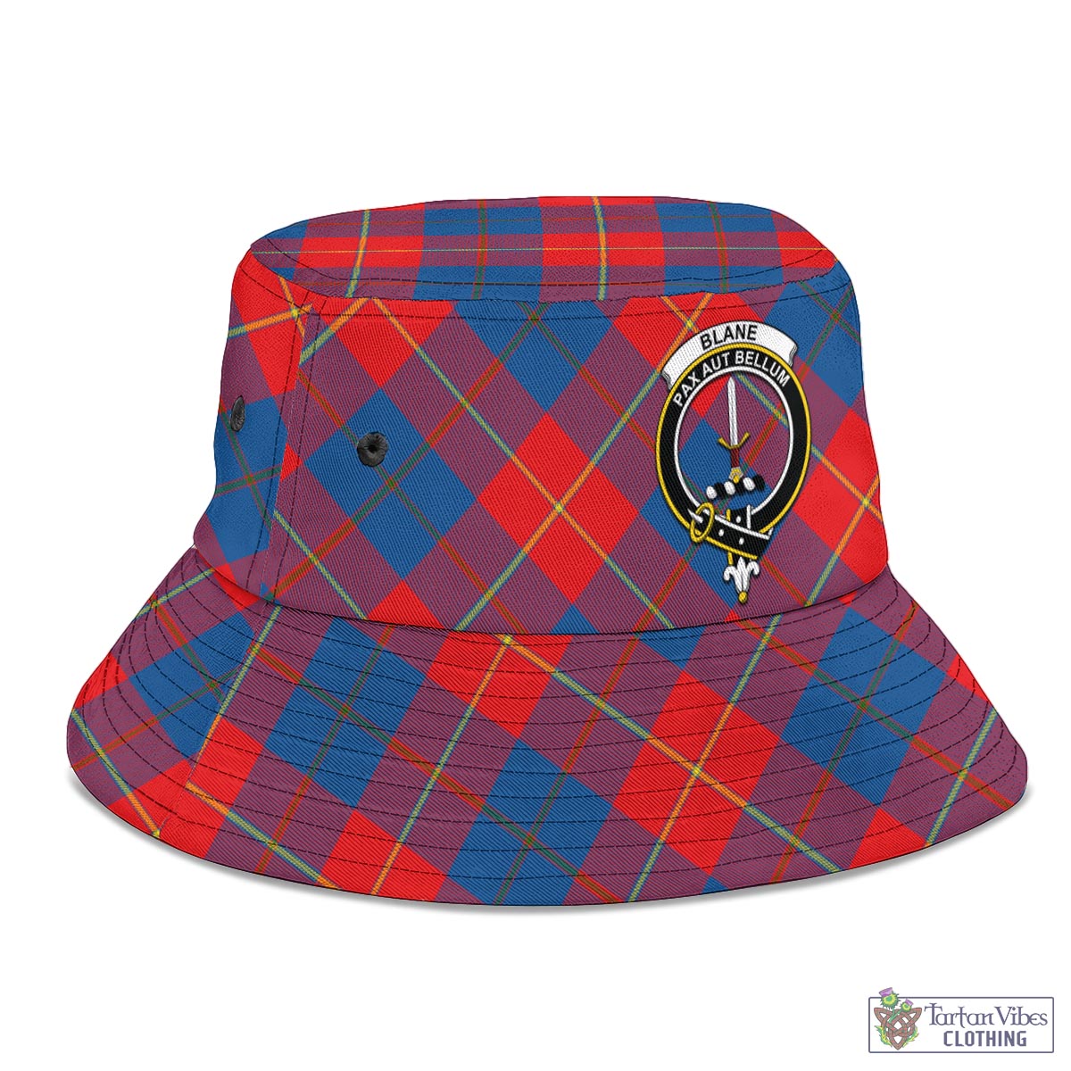 Blane Tartan Bucket Hat with Family Crest - Tartan Vibes Clothing