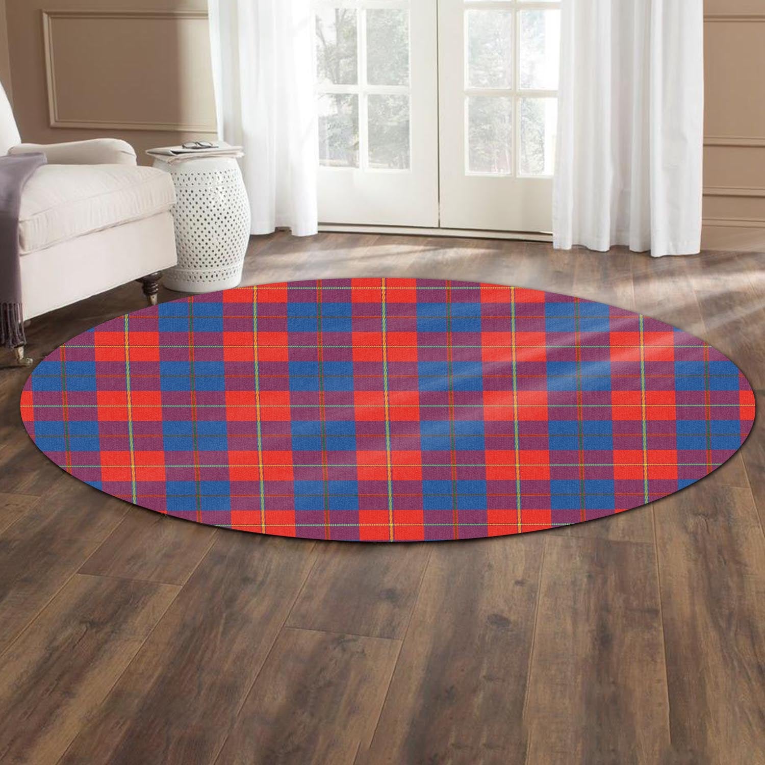 Blane Tartan Round Rug - Tartan Vibes Clothing