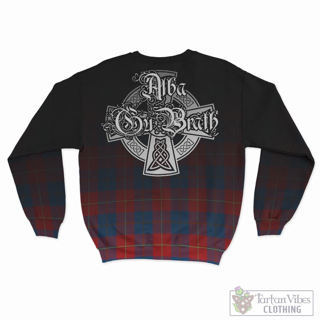 Tartan Vibes Clothing Blane Tartan Sweatshirt Featuring Alba Gu Brath Family Crest Celtic Inspired