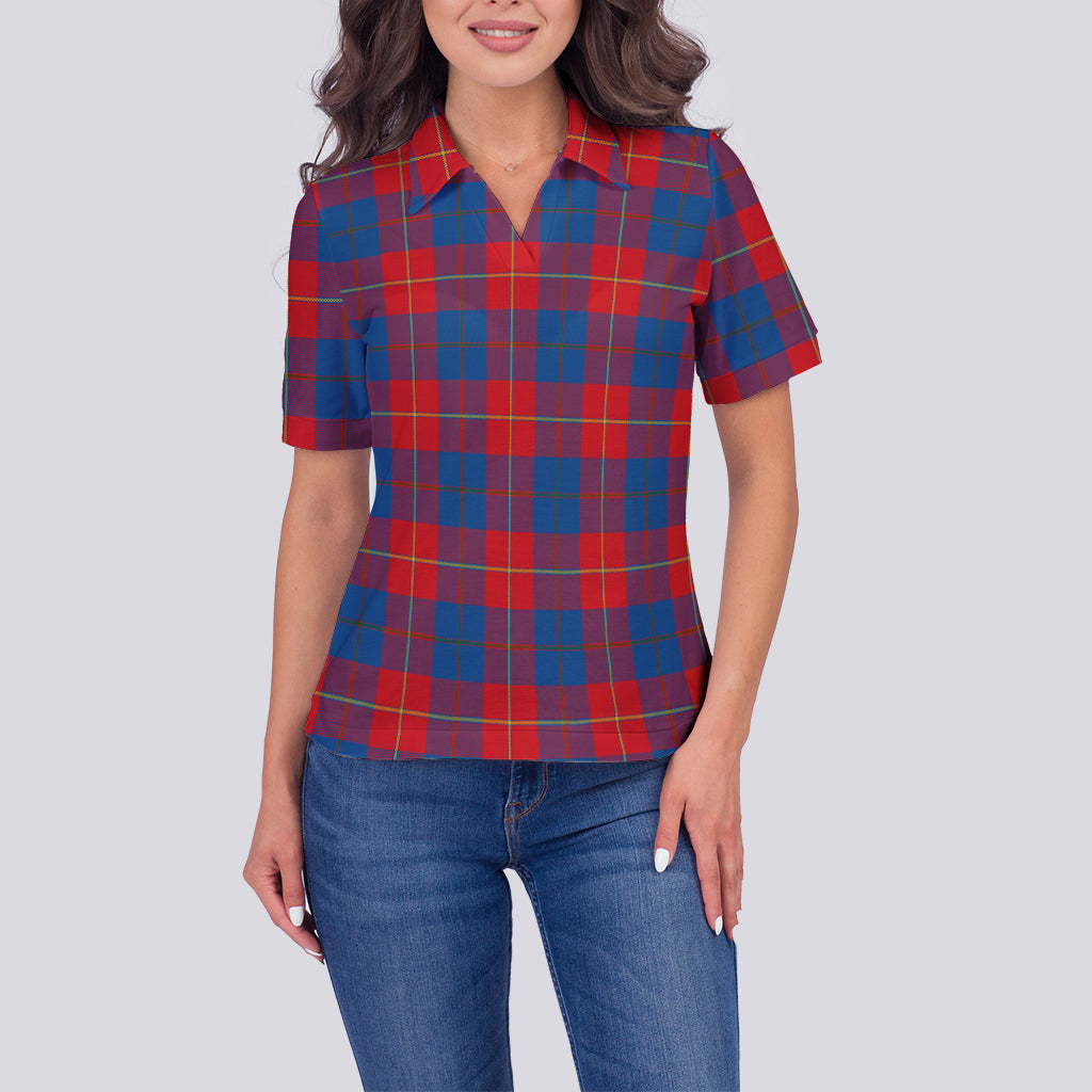 Blane Tartan Polo Shirt For Women - Tartanvibesclothing