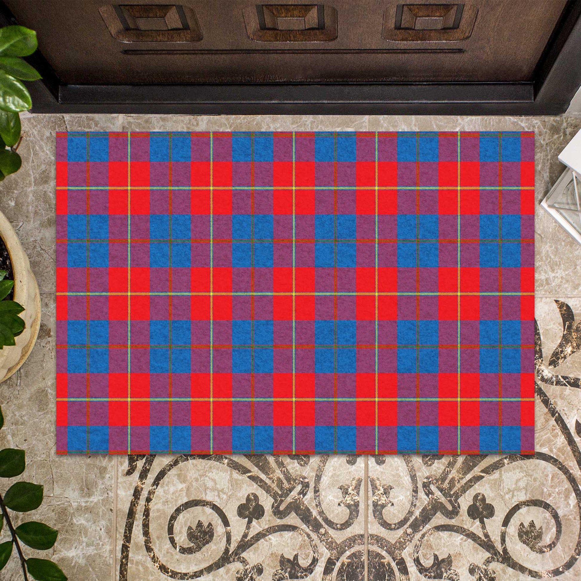 Blane Tartan Rubber Doormat - Tartan Vibes Clothing