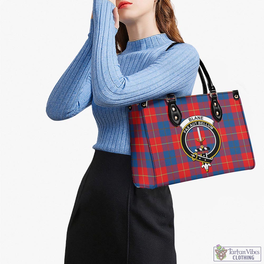 Blane Tartan Luxury Leather Handbags with Family Crest - Tartan Vibes Clothing