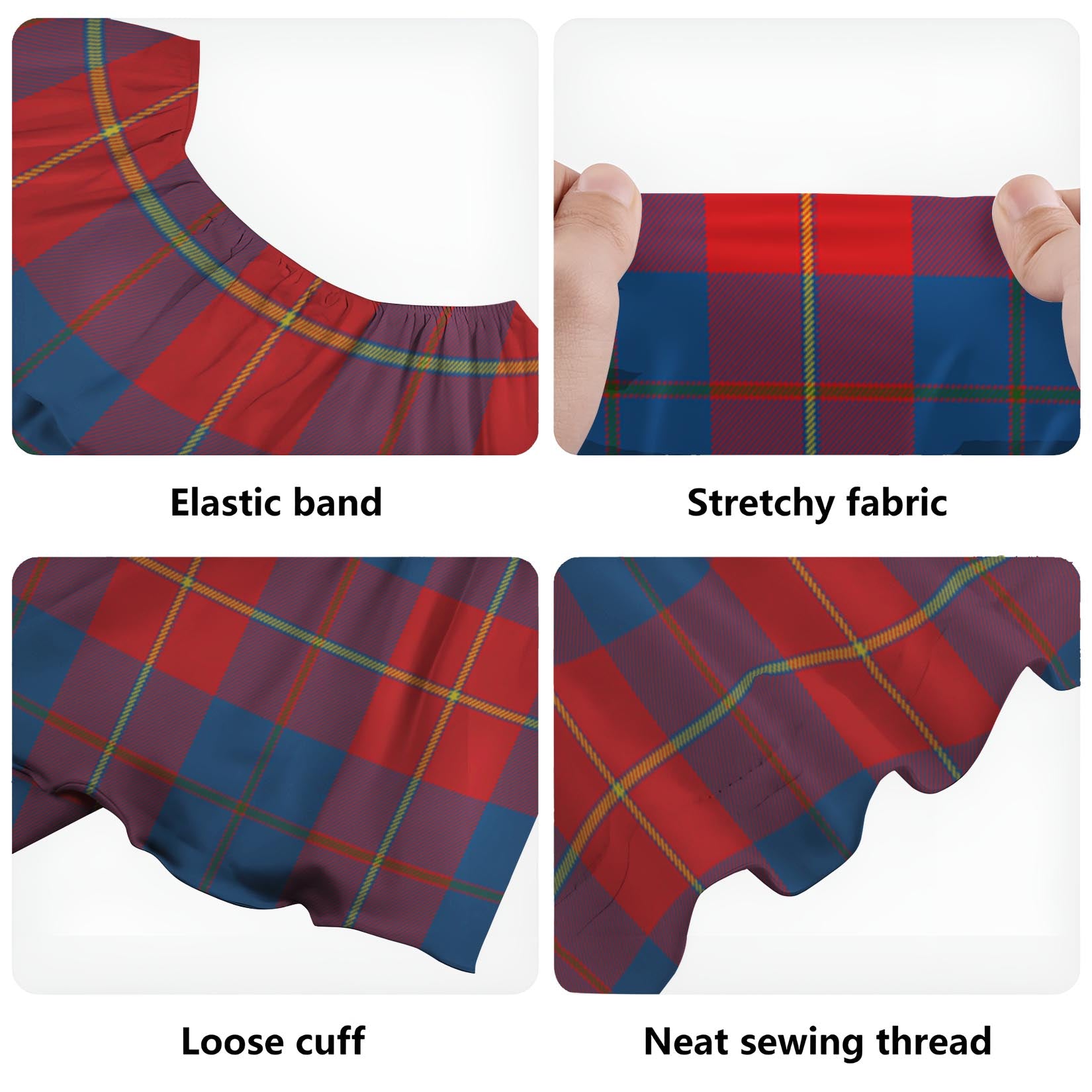 Blane Tartan Off Shoulder Long Dress - Tartan Vibes Clothing