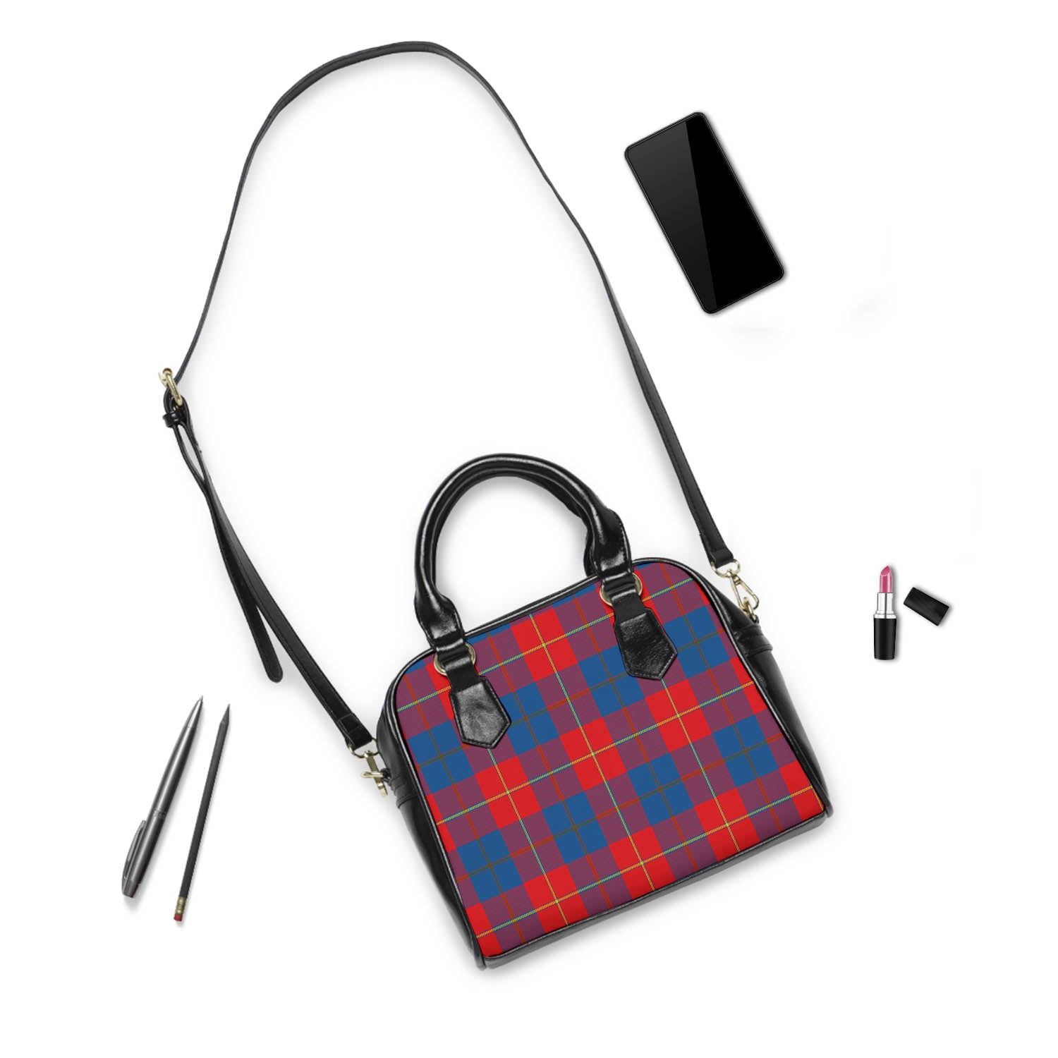 Blane Tartan Shoulder Handbags - Tartan Vibes Clothing