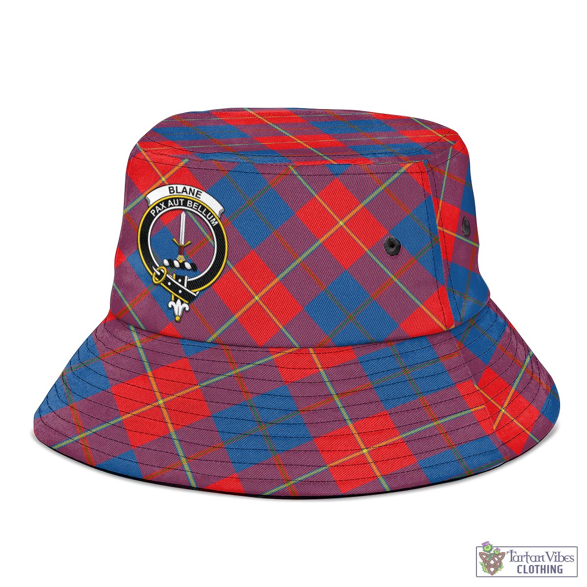 Blane Tartan Bucket Hat with Family Crest - Tartan Vibes Clothing