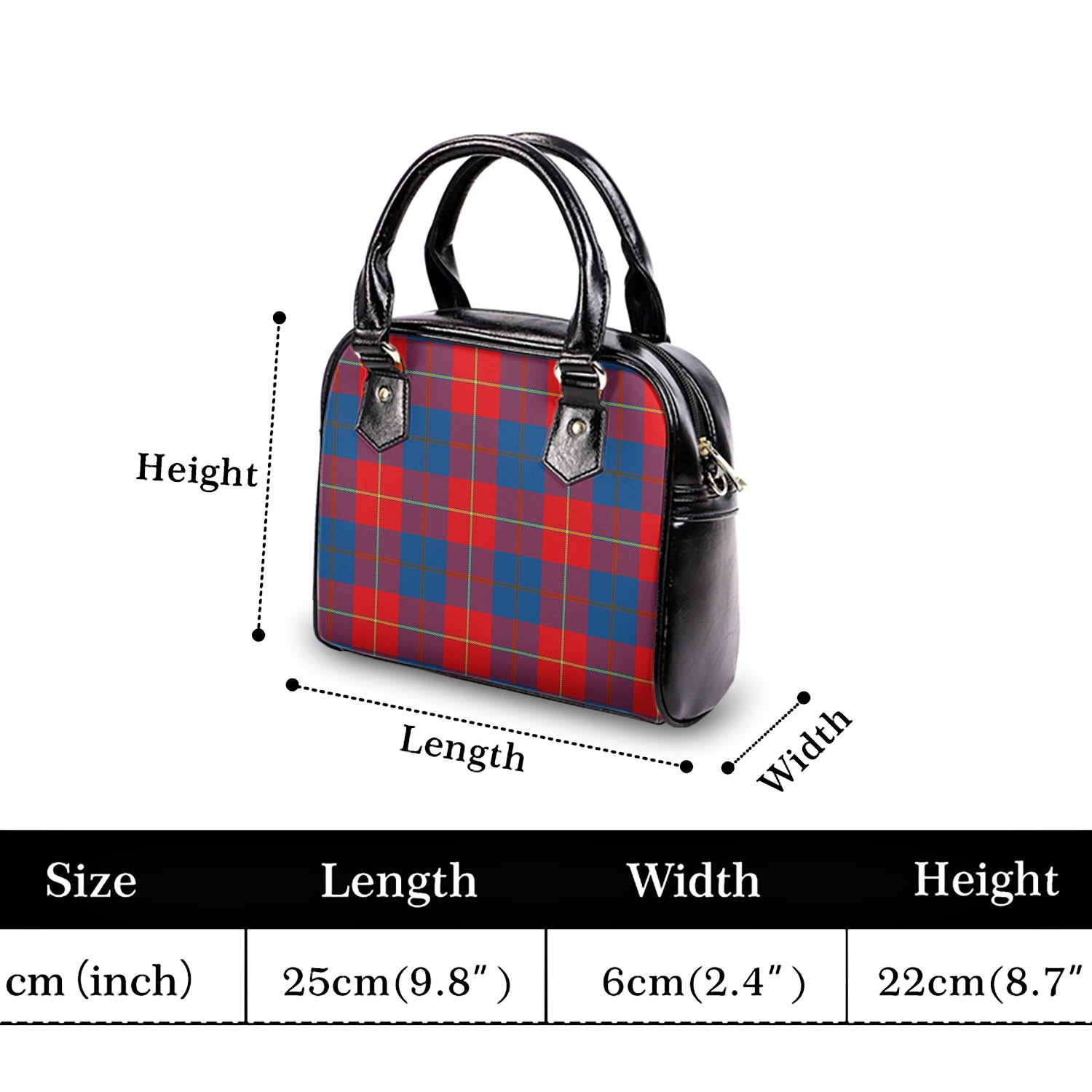Blane Tartan Shoulder Handbags - Tartan Vibes Clothing