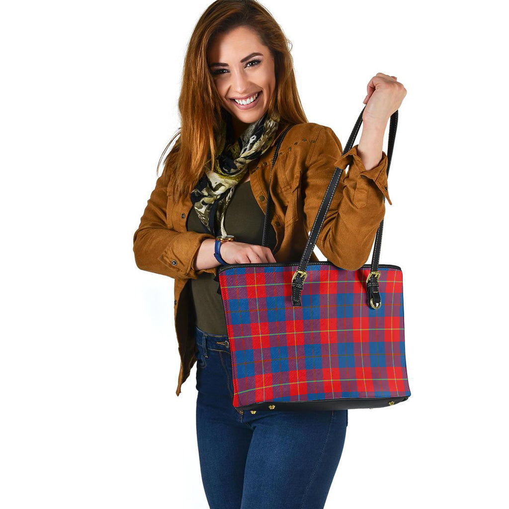 Blane Tartan Leather Tote Bag - Tartan Vibes Clothing