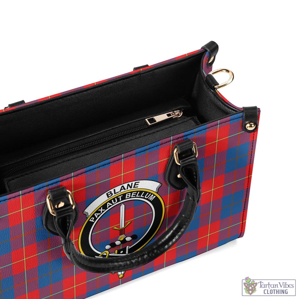 Blane Tartan Luxury Leather Handbags with Family Crest - Tartan Vibes Clothing