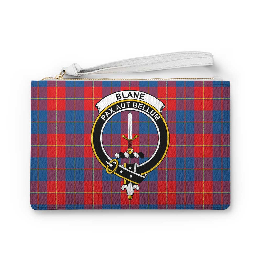 Tartan Vibes Clothing Blane Family Crest Tartan Clutch Bag