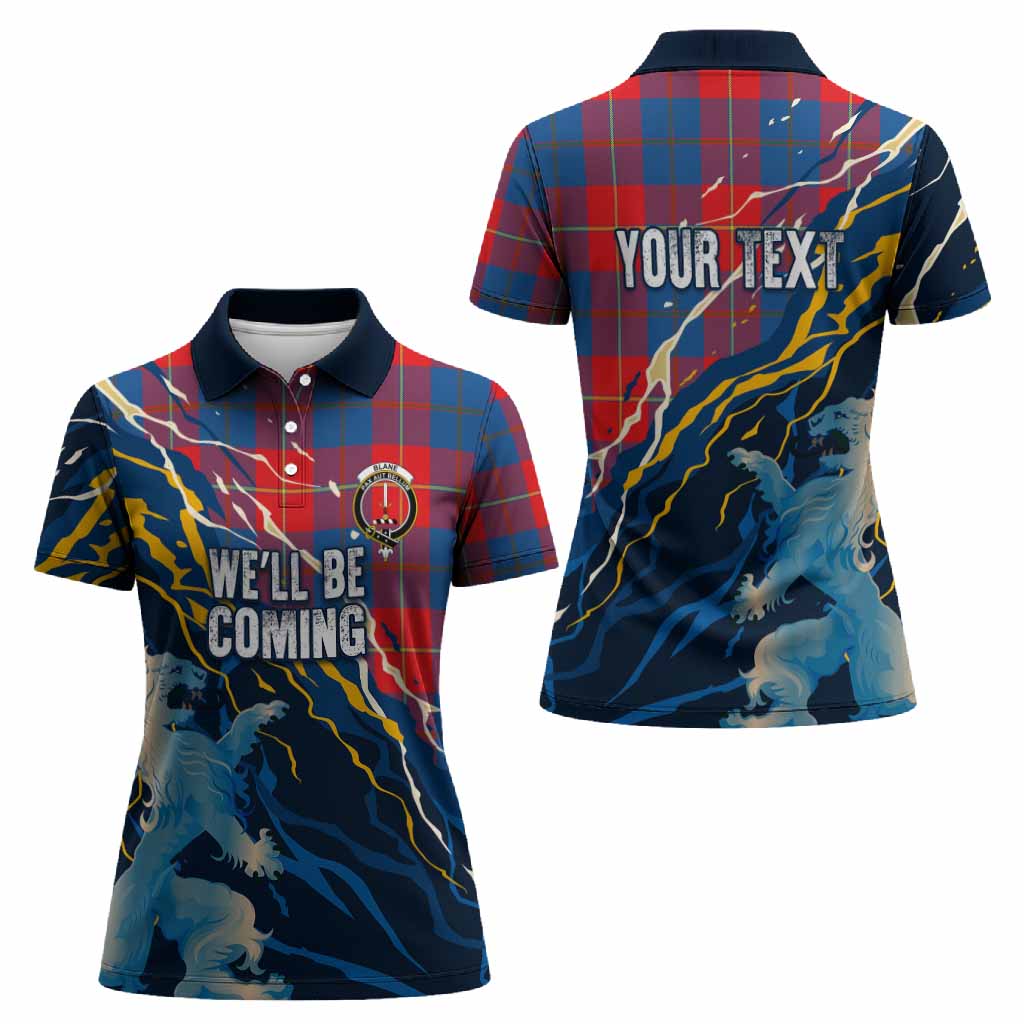 Blane Scotland Tartan Women Polo Shirt WC2026 Football - We'll Be Coming