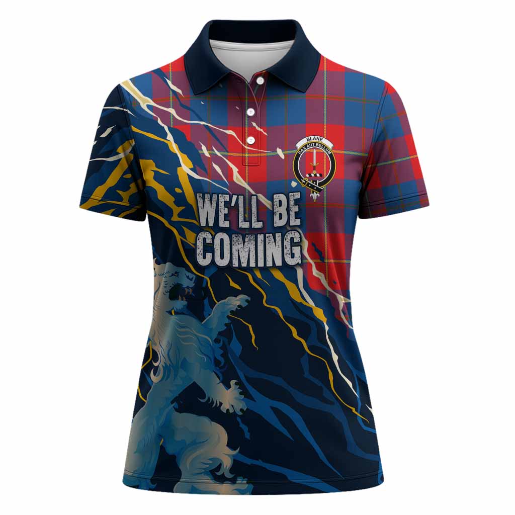 Blane Scotland Tartan Women Polo Shirt WC2026 Football - We'll Be Coming