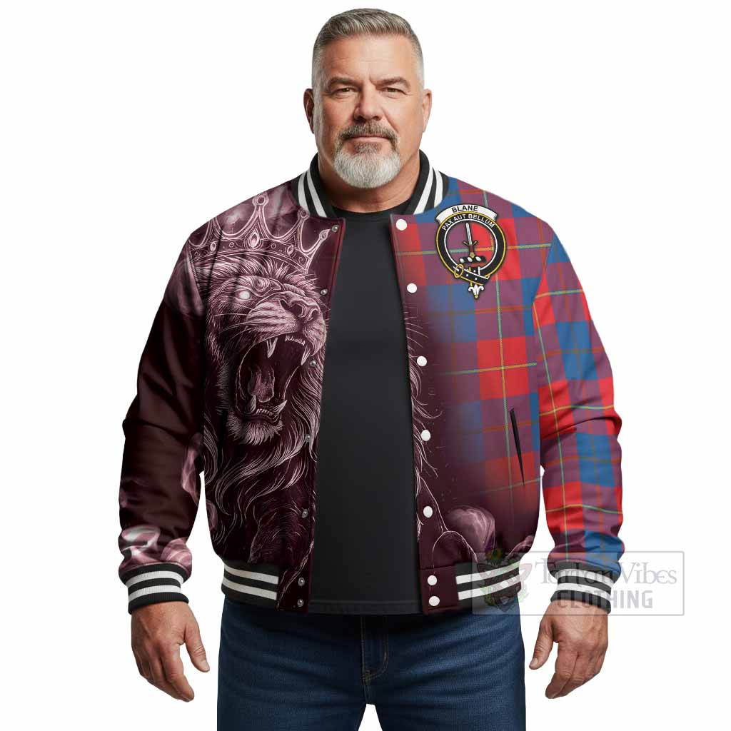 Blane Tartan Baseball Jacket Roaring Lion Heritage