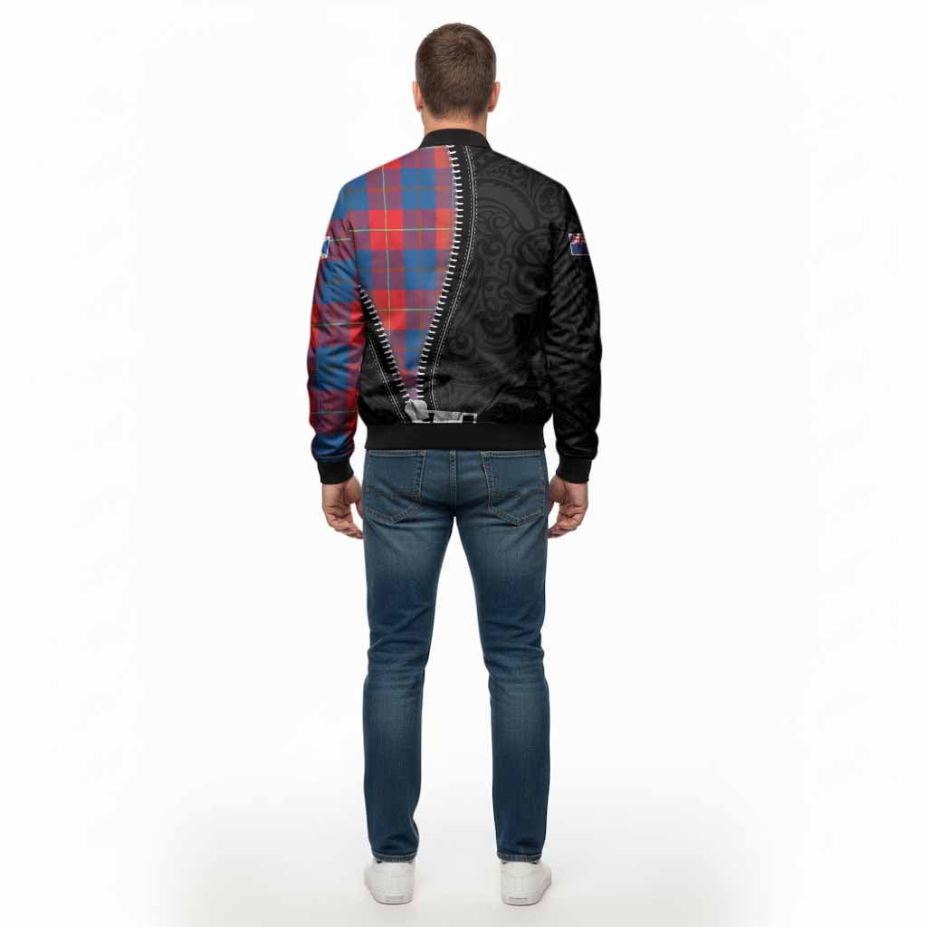 Blane Tartan Bomber Jacket New Zealand Pattern Unique Zipper Stylized