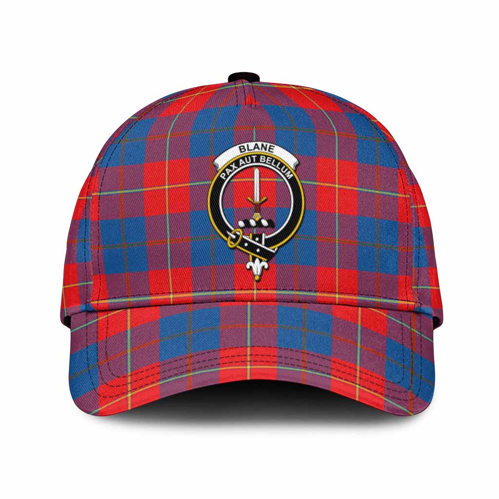 Blane Tartan Classic Cap with Family Crest