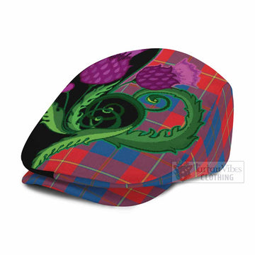 Blane Tartan Flat Cap, Jeff Cap Traditional Scottish Thistle