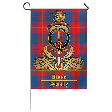 Blane Tartan Garden Flag with Highland Thistle Cherish Family Crest Style
