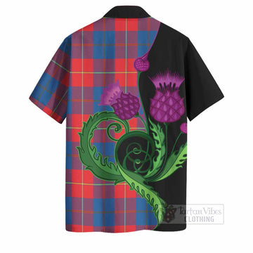 Blane Tartan Hawaiian Shirt Traditional Scottish Thistle