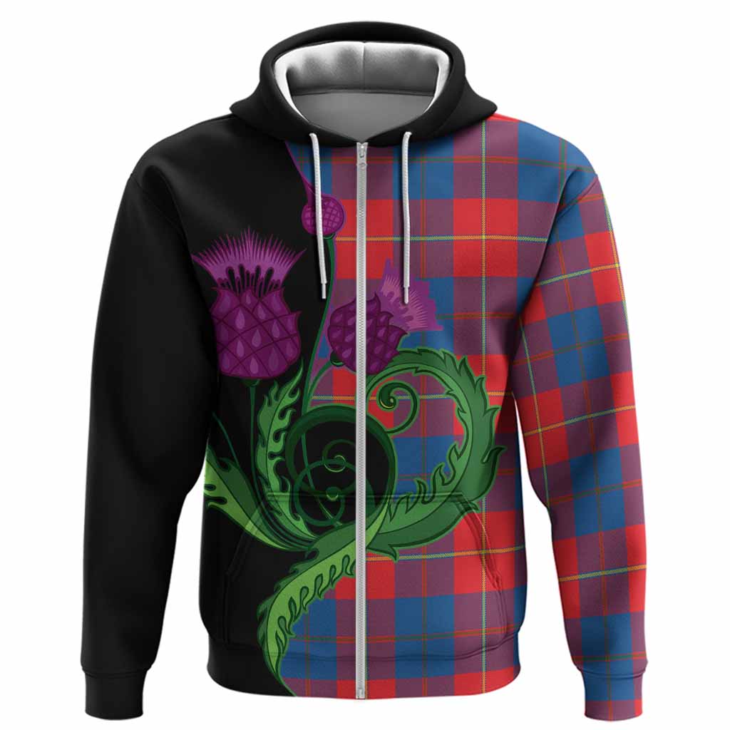 Blane Tartan Hoodie Traditional Scottish Thistle