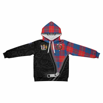 Blane Tartan Kid Hoodie New Zealand Pattern Unique Zipper Stylized