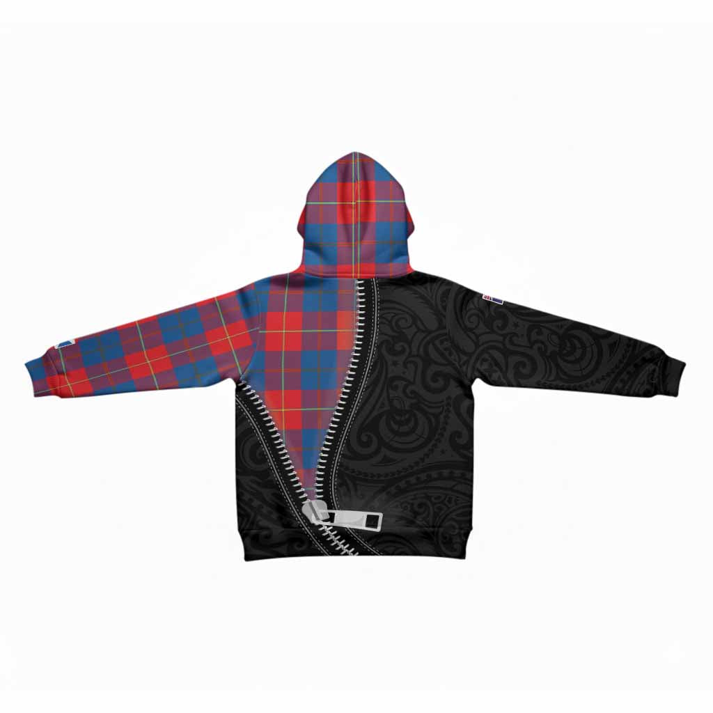 Blane Tartan Kid Hoodie New Zealand Pattern Unique Zipper Stylized