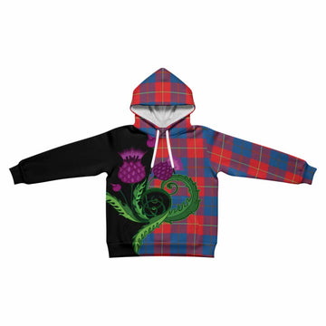 Blane Tartan Kid Hoodie Traditional Scottish Thistle