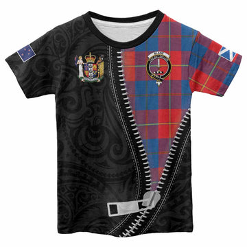 Blane Tartan Kid T-shirt New Zealand Pattern Unique Zipper Stylized