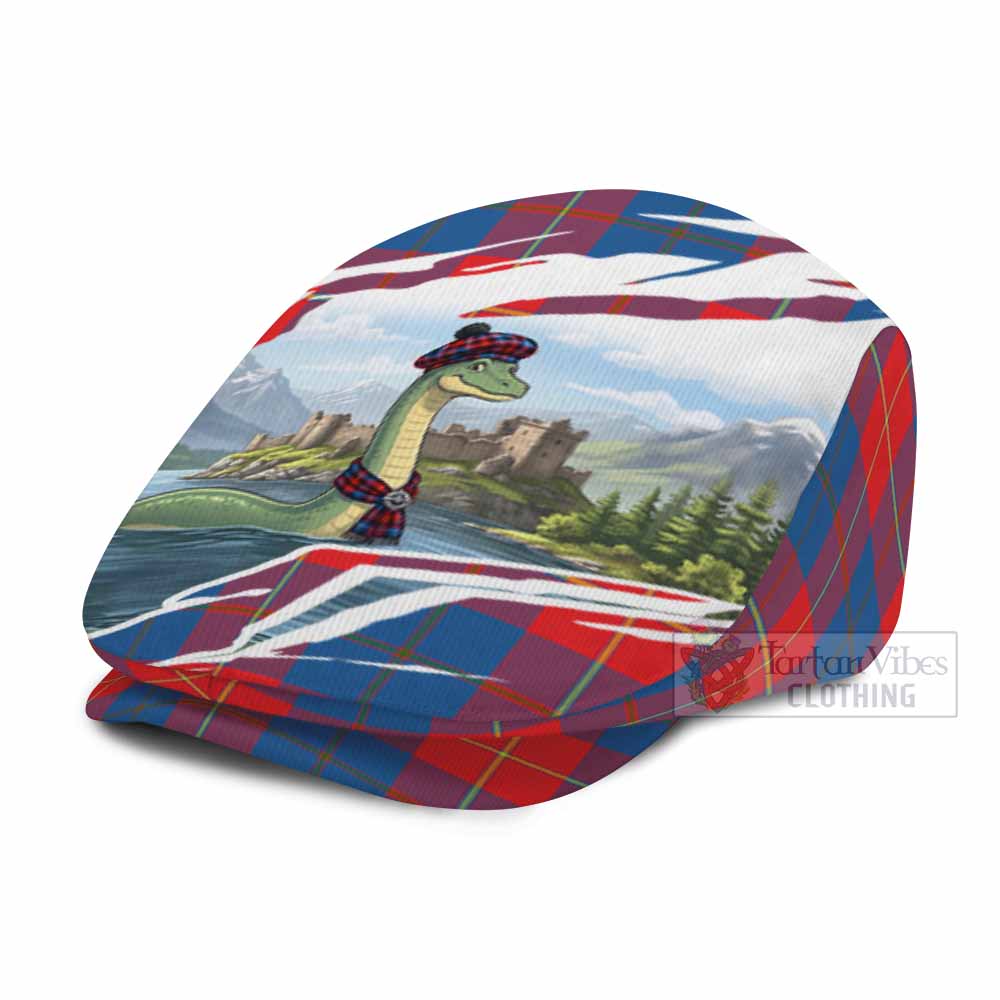 Blane Tartan Loch Ness Monster Scottish Heritage Art Flat Cap, Jeff Cap