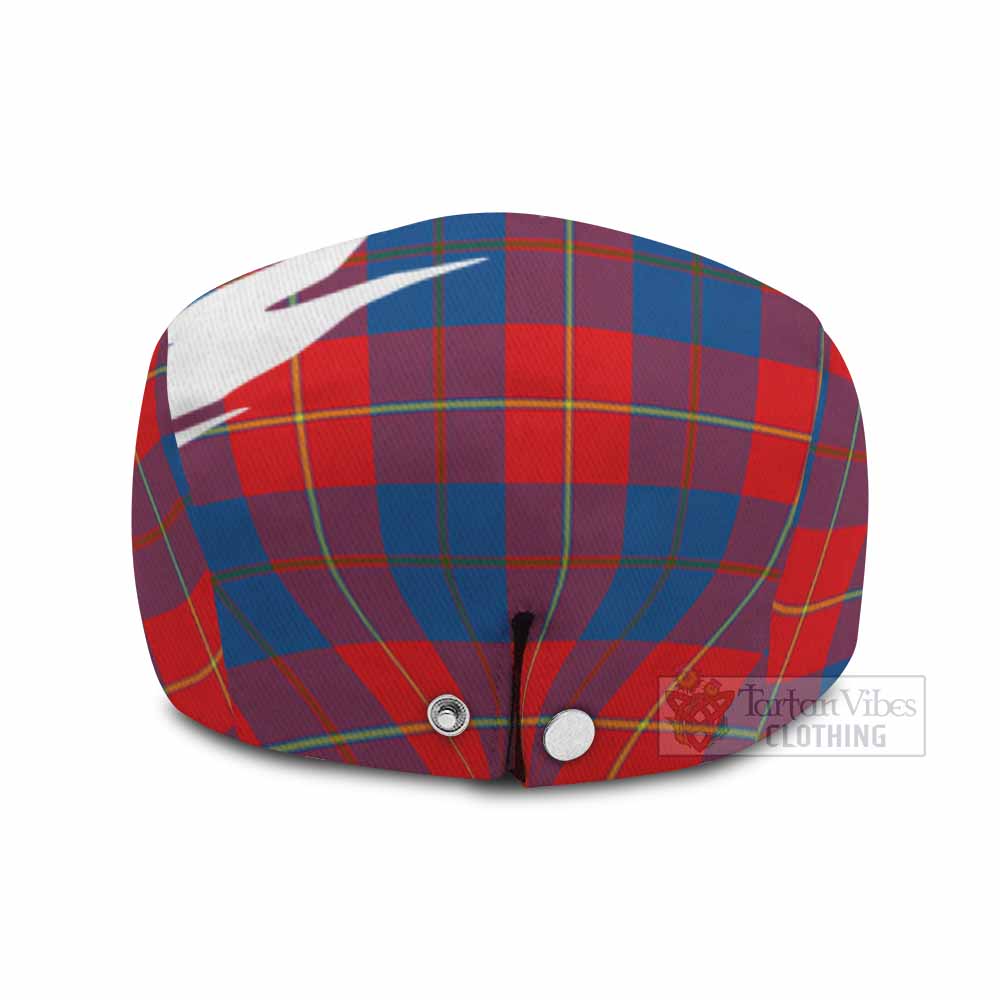 Blane Tartan Loch Ness Monster Scottish Heritage Art Flat Cap, Jeff Cap