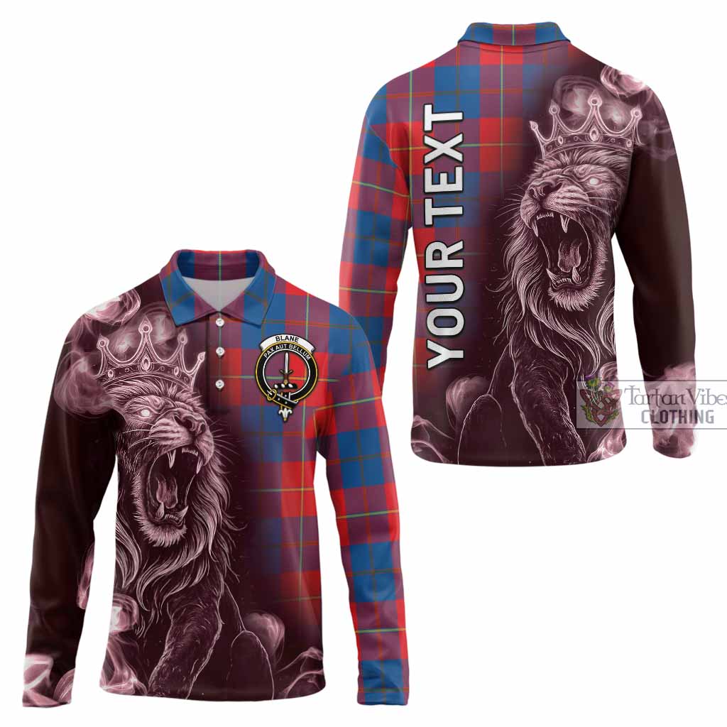 Blane Tartan Long Sleeve Polo Shirt Roaring Lion Heritage