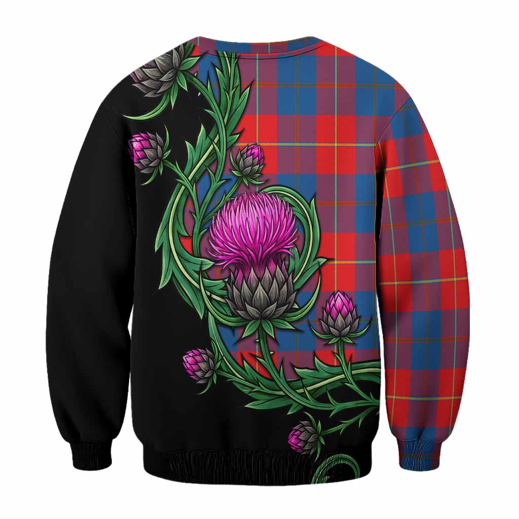 Blane Tartan Sweatshirt Resilient Scottish Thistle - Tartan Vibes Clothing