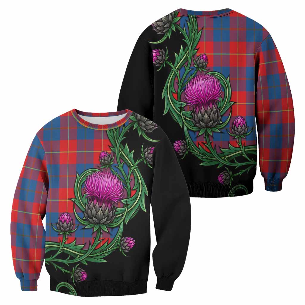 Blane Tartan Sweatshirt Resilient Scottish Thistle - Tartan Vibes Clothing