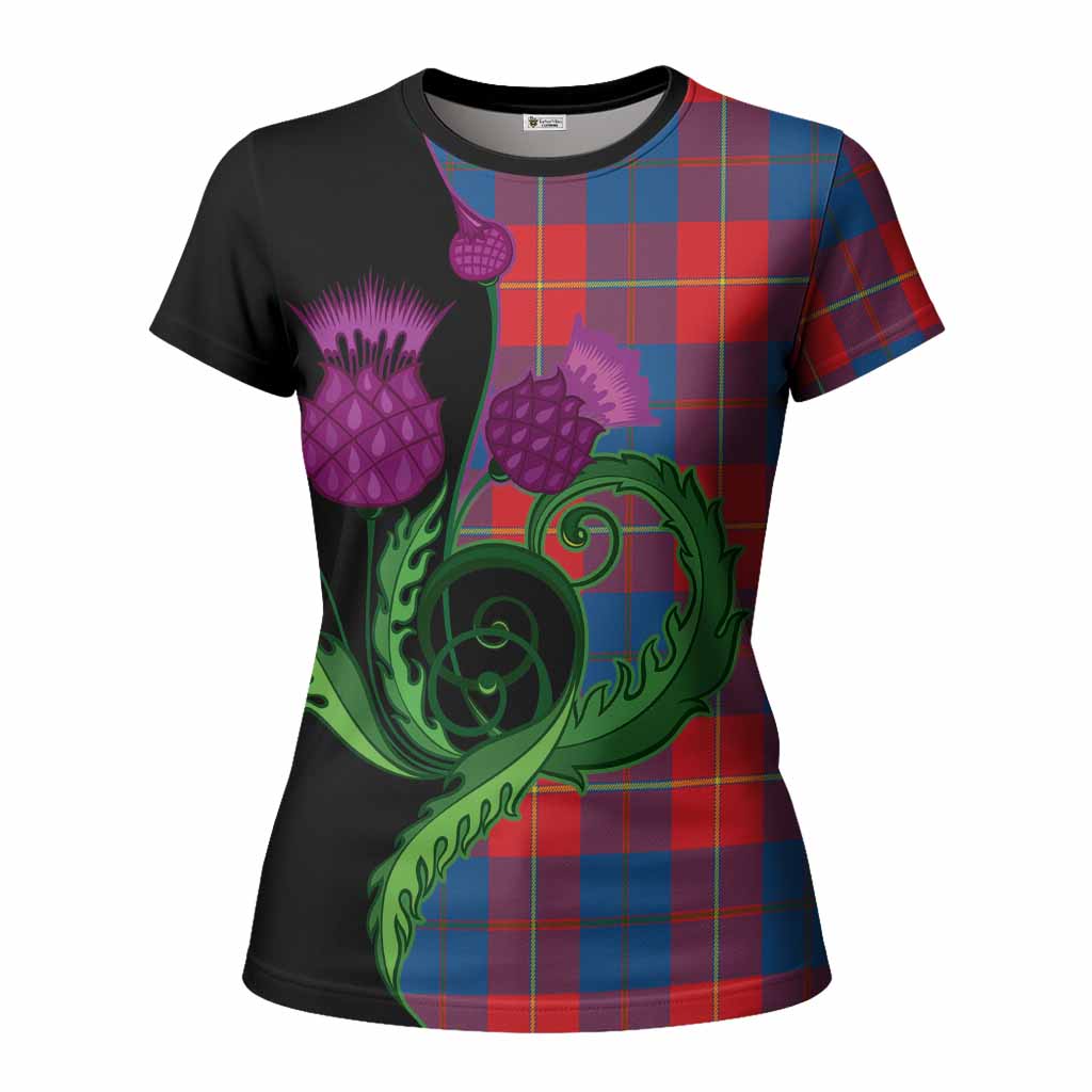 Blane Tartan Women T shirt Traditional Scottish Thistle