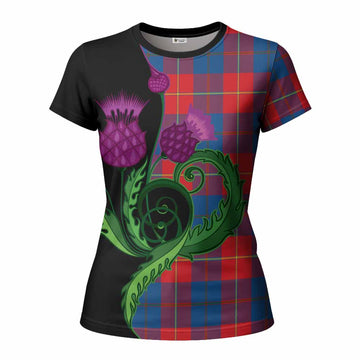 Blane Tartan Women T shirt Traditional Scottish Thistle