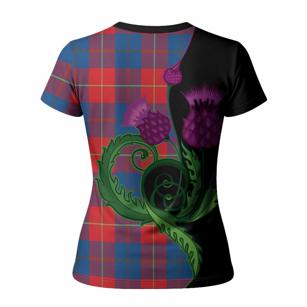 Blane Tartan Women T shirt Traditional Scottish Thistle