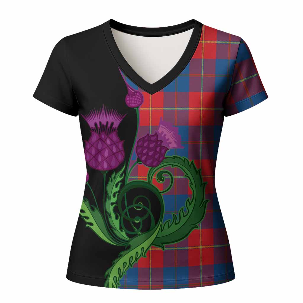 Blane Tartan Women T shirt Traditional Scottish Thistle