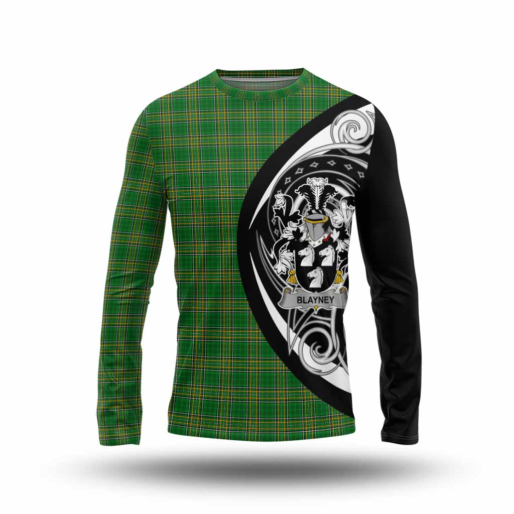 Tartan Vibes Clothing Blayney Irish Clan Long Sleeve T-Shirt Celtic Circle Style