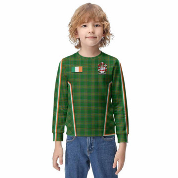 Bloomfield Irish Clan Coat of Arm Tartan Kid Knitted Sweatshirt Flag Style