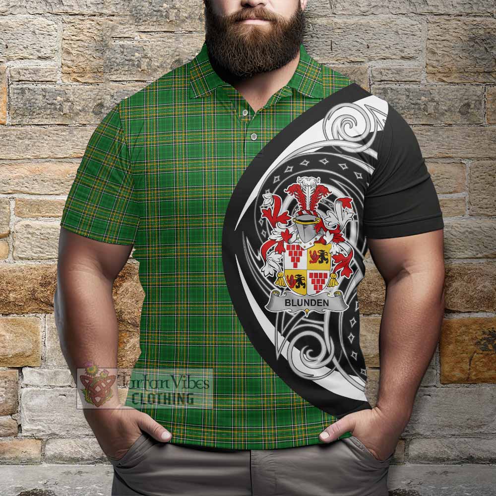 Tartan Vibes Clothing Blunden Irish Clan Polo Shirt Celtic Circle Style