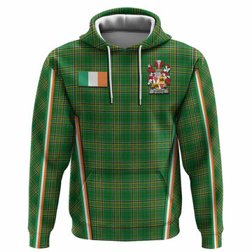 Blunden Irish Clan Coat of Arm Tartan Hoodie Flag Style