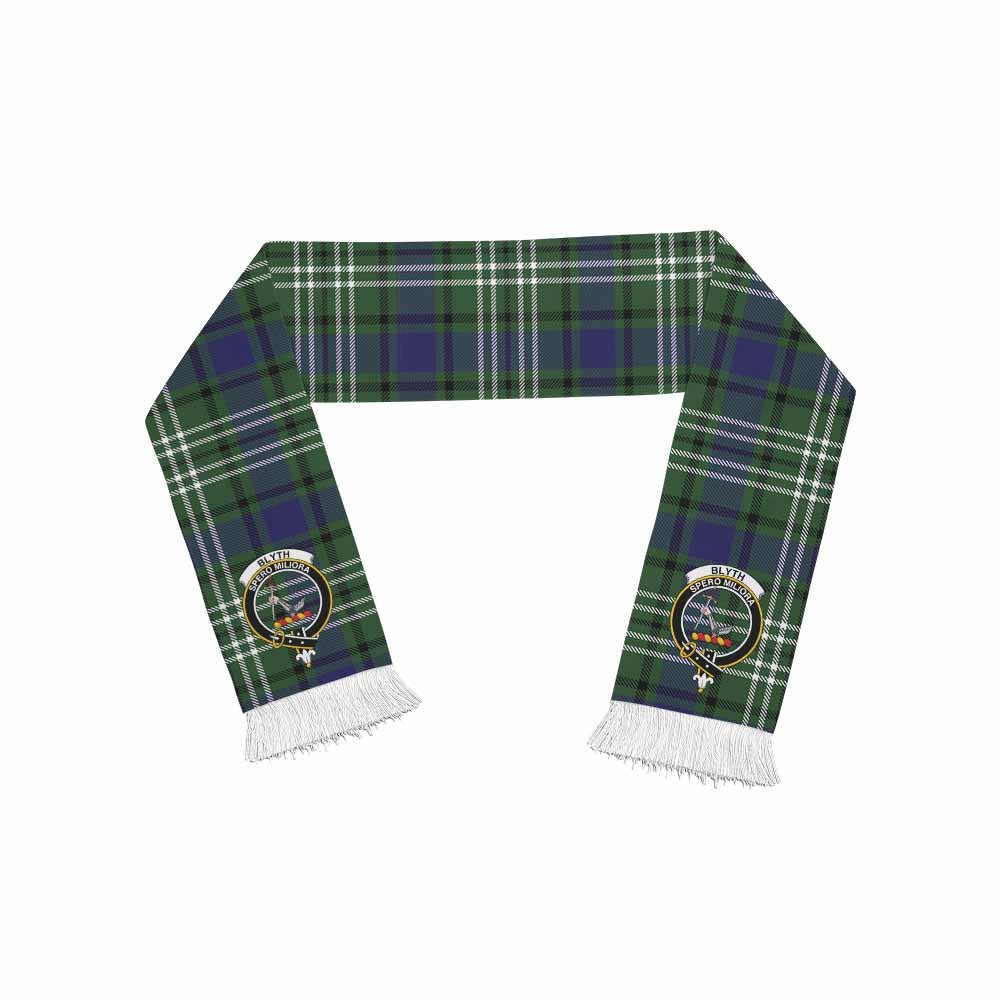 Tartan Vibes Clothing Blyth Tartan Ruffneck Scarf with Family Crest