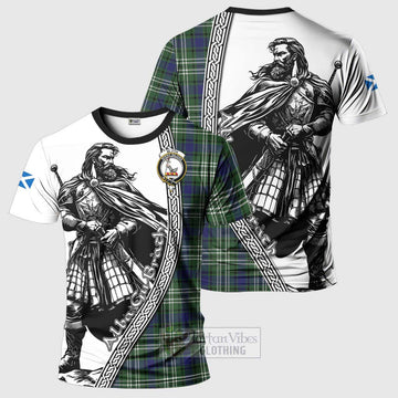 Blyth Tartan Clan Crest T-Shirt with Highlander Warrior Celtic Style Kid's Shirt - Tartan Vibes Clothing